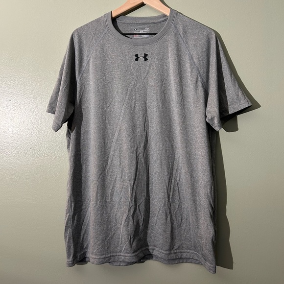 Under Armour Men's Light Heather Gray Short Sleeve Tee - Picture 1 of 3
